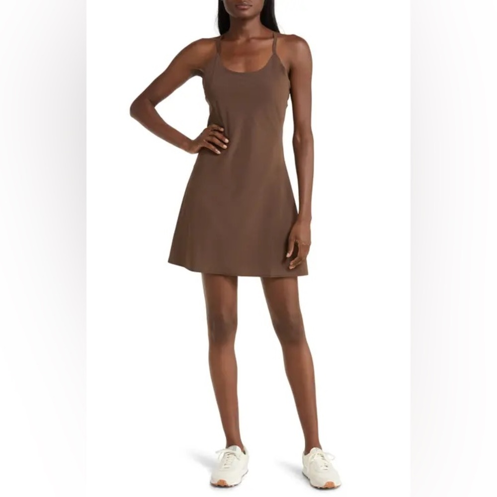 Outdoor Voices Exercise Dress Brown Small